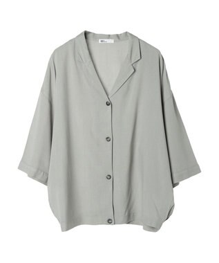 CRAFT STANDARD BOUTIQUE レーヨンワイドシャツ Sax