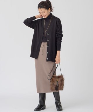 23区 【CLASSY.1月号掲載】VIOLAd'ORO FITCH ファー ショルダー バッグ ダークブラウン系