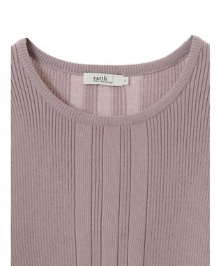 earth music&ecology パール＆ビジュースリーブプルオーバー Pink