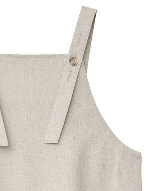 CRAFT STANDARD BOUTIQUE リネンライクフレアジャンパースカート Beige