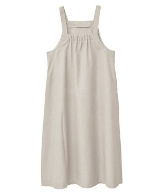 CRAFT STANDARD BOUTIQUE リネンライクフレアジャンパースカート Beige