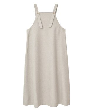 CRAFT STANDARD BOUTIQUE リネンライクフレアジャンパースカート Beige