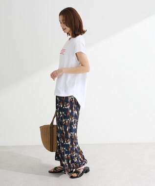 Green Parks ・ｓｗｉｎｇ　ｂｙ　フレンチスリーブ刺繍ＴＥＥ Off White