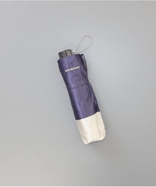 AURORA PINKY & DIANNE（ピンキー＆ダイアン） バイカラーミニ傘（折りたたみ傘） ネイビー