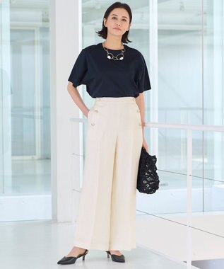 自由区 【XSサイズ～/洗える】ハイカウント半袖 Tシャツ ネイビー系