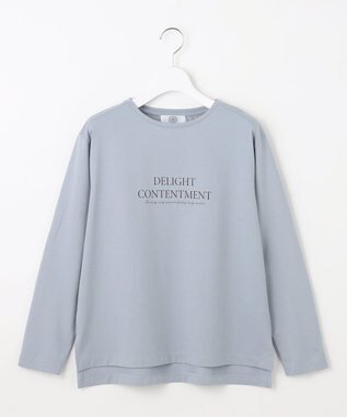 J.PRESS LADIES L ロゴ ロングスリーブ Tシャツ サックスブルー系
