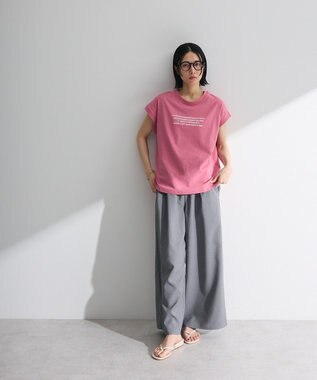 Green Parks ・ｓｗｉｎｇ　ｂｙ　フレンチスリーブ刺繍ＴＥＥ Off White