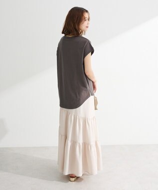 Green Parks ・ｓｗｉｎｇ　ｂｙ　フレンチスリーブ刺繍ＴＥＥ Off White