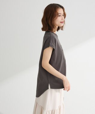 Green Parks ・ｓｗｉｎｇ　ｂｙ　フレンチスリーブ刺繍ＴＥＥ Off White