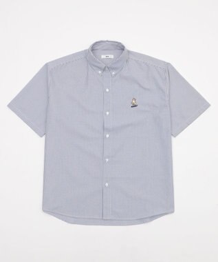 WEGO 【ユニセックス着用ITEM/MLサイズ展開】オックスフォードワンポイントシャツ（SS） 柄2