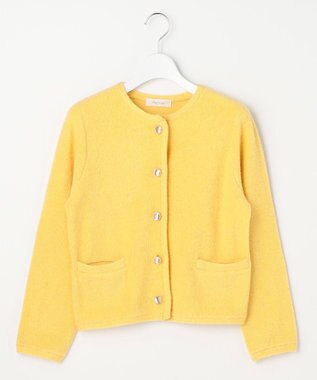 Feroux ブークレー ニット ジャケット イエロー系