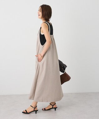 CRAFT STANDARD BOUTIQUE リネンライクフレアジャンパースカート Beige
