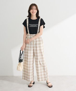 Green Parks ・ｓｗｉｎｇ　ｂｙ　フレンチスリーブ刺繍ＴＥＥ Off White