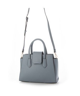 LA BAGAGERIE 【MONICA】ベルテッド2WAYハンドバッグ ブルー