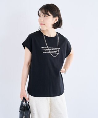 Green Parks ・ｓｗｉｎｇ　ｂｙ　フレンチスリーブ刺繍ＴＥＥ Off White