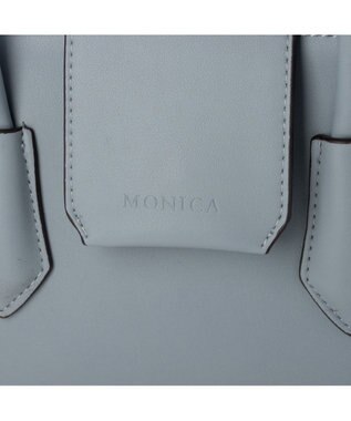 LA BAGAGERIE 【MONICA】ベルテッド2WAYハンドバッグ ブルー