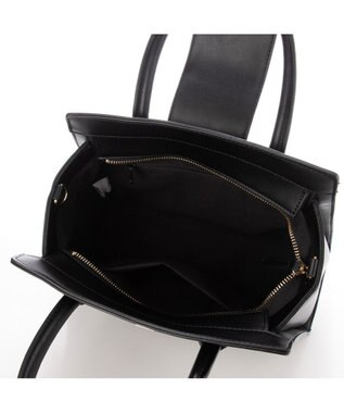 LA BAGAGERIE 【MONICA】ベルテッド2WAYハンドバッグ ブラック