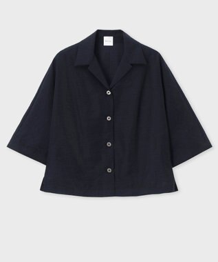 Paul Smith オープンカラー シアーシャツ ネイビー