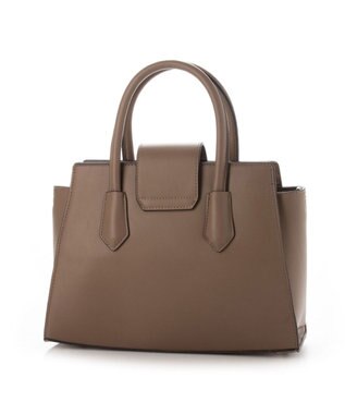 LA BAGAGERIE 【MONICA】ベルテッド2WAYハンドバッグ グレージュ