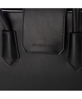 LA BAGAGERIE 【MONICA】ベルテッド2WAYハンドバッグ ブラック