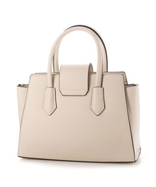 LA BAGAGERIE 【MONICA】ベルテッド2WAYハンドバッグ アイボリー