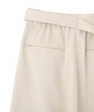 earth music&ecology 【予約】アソートツータックベルトパンツ エクリュ