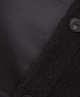 自由区 S FLUFFYステンカラー コート ブラック系