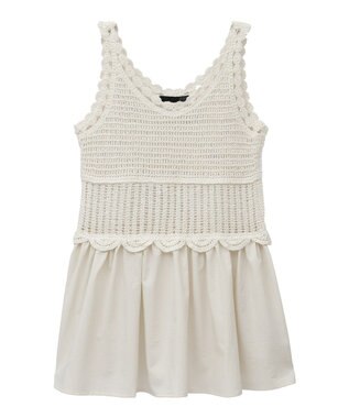 Green Parks ・ＳＵＧＡＲ　ＳＰＯＯＮ　クロシェキリカエチュニック Ivory