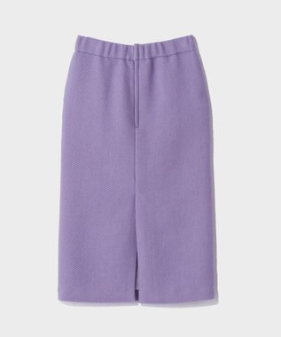 GRACE CONTINENTAL ウールペンシルスカート パープル