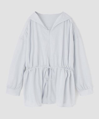 San-ai Resort（三愛水着楽園） 【SALE】シャツ風パーカーM・L【Big Apple's（ビッグアップルズ）】 ブルー