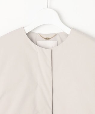 自由区 【撥水加工・洗える】ティペット付きスプリング ダウン ベージュ