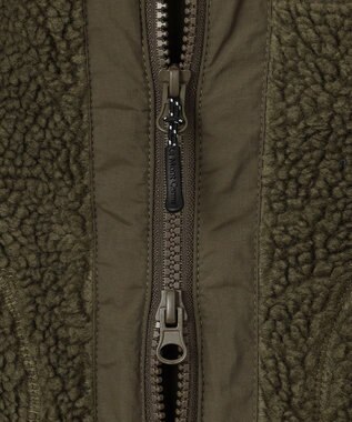 SHARE PARK LADIES 【LADIES】ボアフリースロングカーディガン オリーブ