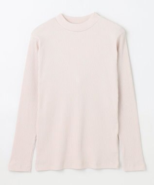 ANY テレコハイネックロングスリーブＴシャツ グレージュ