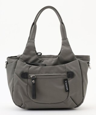 LA BAGAGERIE 【MONICA】ラウンド2WAYミニトートバッグ ダークグレー