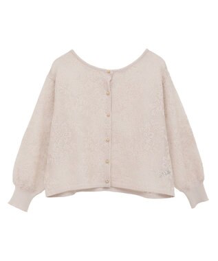 YECCA VECCA 【2点SET】インナーセットレース柄カーディガン Light Beige