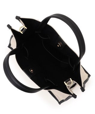 23区 VIOLAd'ORO キャンバス レザーコンビ 2WAY トートバッグ アイボリー系