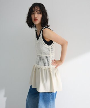 Green Parks ・ＳＵＧＡＲ　ＳＰＯＯＮ　クロシェキリカエチュニック Ivory