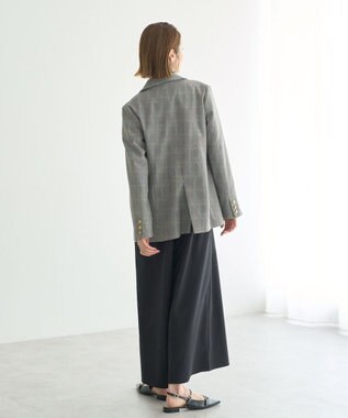 YECCA VECCA 金釦テーラードジャケット Check Ivory