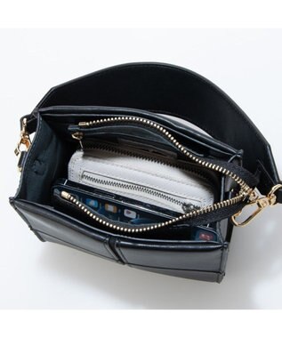 UNBILLION cachecache クロスハギ2wayミニショルダー ブラック