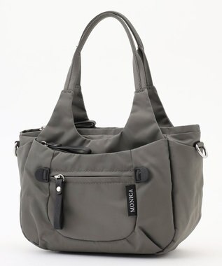 LA BAGAGERIE 【MONICA】ラウンド2WAYミニトートバッグ ダークグレー
