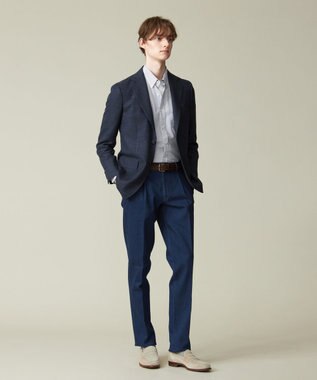 J.PRESS MEN 【NEW STAGE】フレーキーシルクリネン ジャケット ネイビー系