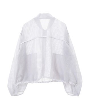 earth music&ecology メッシュブルゾン Gray