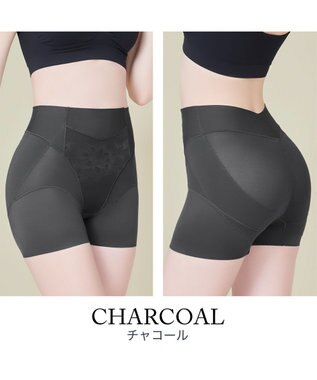 BRADELIS New York 【カヤビューティラボ】ヒップアップ二分丈ショーツ23 チャコール