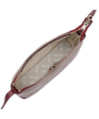 IBIZA リンピード　牛革　ショルダーバッグ ライトグレー