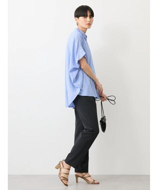 AMERICAN HOLIC サラックールフレンチスリーブシャツ Stripe Navy