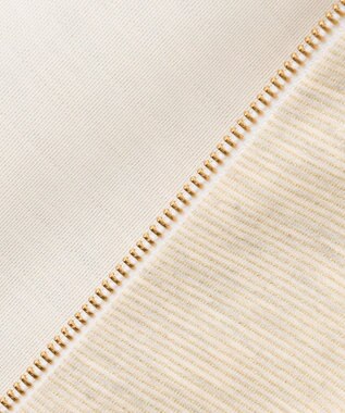 ANY L ラメダンボールダブルジップパーカー オートミール