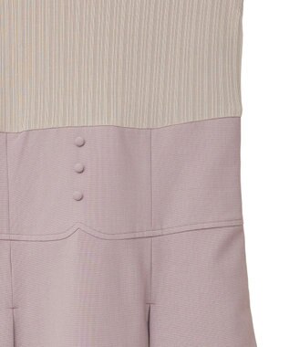 earth music&ecology フロントボタンドッキングワンピース Pink Beige