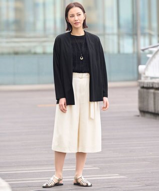 自由区 【好評につき新色追加・接触冷感・UVカット・洗える・XSサイズあり】ハンディカーディガン ミドル丈 ブラック系