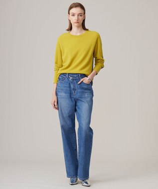 ICB 【CLASSY.1月号掲載・洗える】ウォーターリサイクルデニム カーブパンツ ブルーデニム系