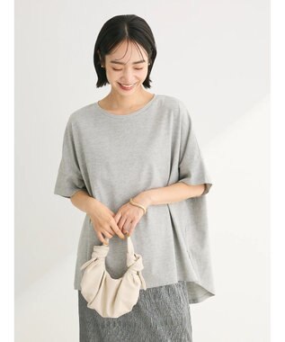 Green Parks 汗染み防止ドルマンバックタックプルオーバー Gray Mixture